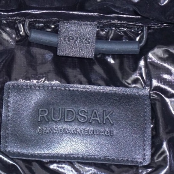 NWT [Rudsak] Limited Edition Cosette C Glossy Down Jacket Black Women's Size XS - Picture 9 of 14